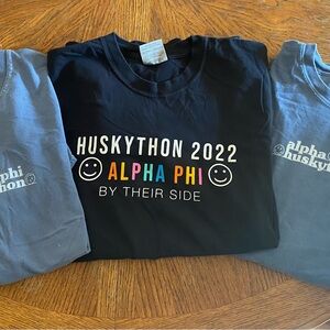 UConn Huskython Alpha Phi T-shirt. Size medium.